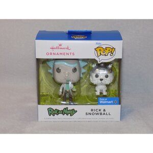 Funko POP! Rick and Morty - RICK & SNOWBALL Hallmark Christmas Ornament